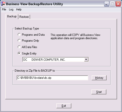 Add this GUI program to make application program and data backups fast and easy.